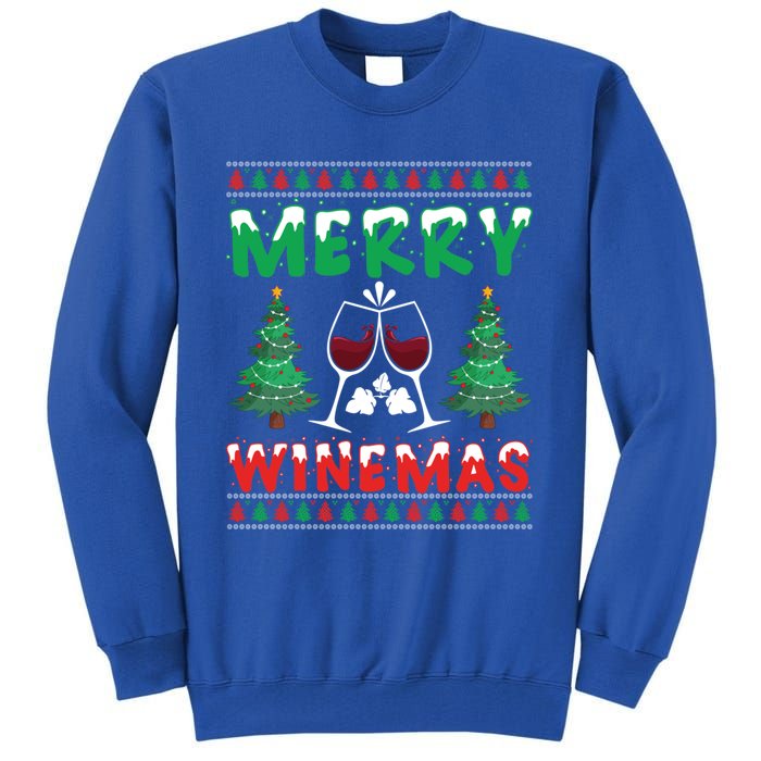 Merry Winemas Ugly Christmas Great Gift Tall Sweatshirt