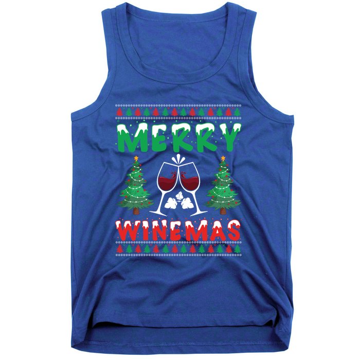 Merry Winemas Ugly Christmas Great Gift Tank Top