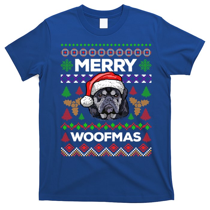 Merry Woofmas Ugly Sweater Christmas English Bulldog Lover Cool Gift T-Shirt