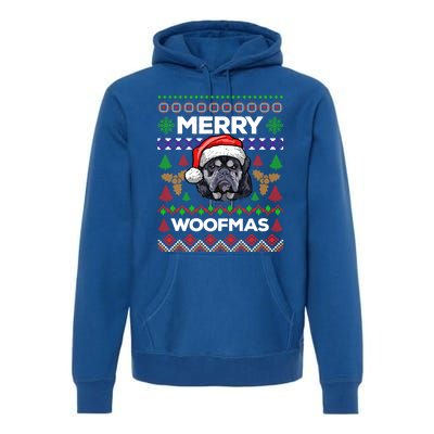 Merry Woofmas Ugly Sweater Christmas English Bulldog Lover Cool Gift Premium Hoodie