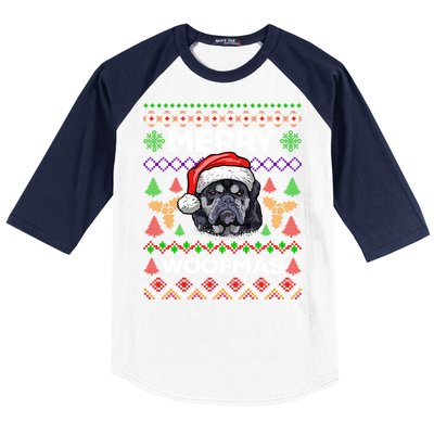 Merry Woofmas Ugly Sweater Christmas English Bulldog Lover Cool Gift Baseball Sleeve Shirt