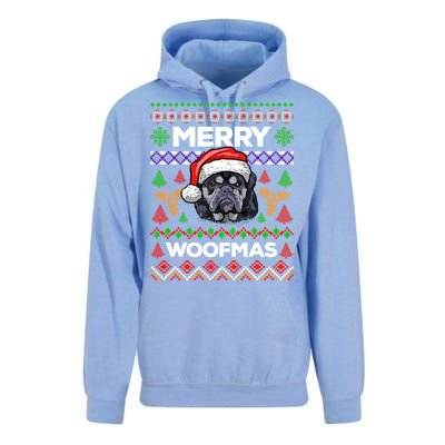 Merry Woofmas Ugly Sweater Christmas English Bulldog Lover Cool Gift Unisex Surf Hoodie