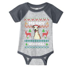 Merry Woofmas Ugly Sweater Christmas Greyhound Lover Gift Infant Baby Jersey Bodysuit