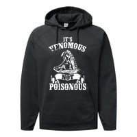 Men Women Venomous Not Poisonous Reptile Lover Performance Fleece Hoodie