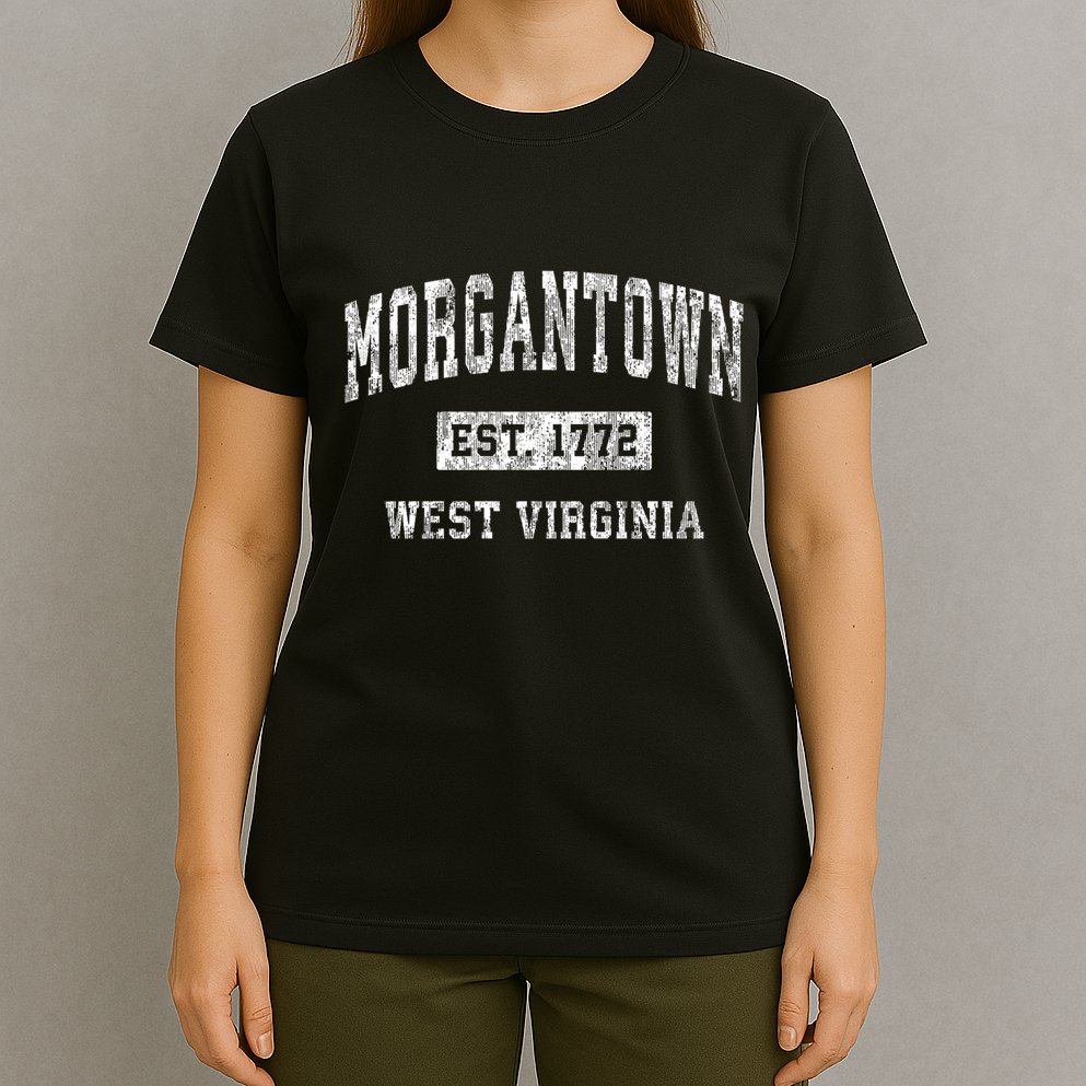 Morgantown West Virginia Wv Vintage Sports T-Shirt
