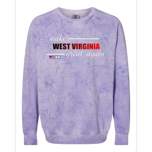 Make West Virginia Great Again Colorblast Crewneck Sweatshirt