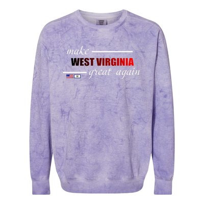 Make West Virginia Great Again Colorblast Crewneck Sweatshirt