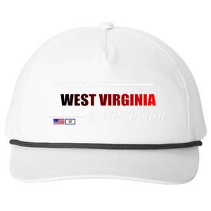 Make West Virginia Great Again Snapback Five-Panel Rope Hat