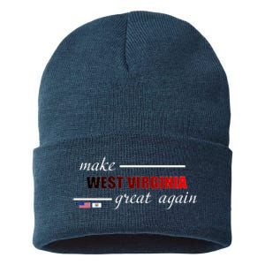 Make West Virginia Great Again Sustainable Knit Beanie