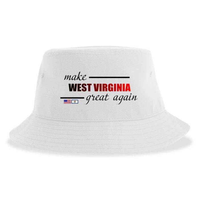 Make West Virginia Great Again Sustainable Bucket Hat