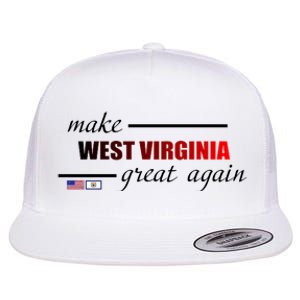 Make West Virginia Great Again Flat Bill Trucker Hat