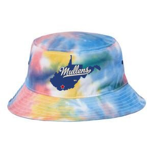 Mullens West Virginia WV Map Tie Dye Newport Bucket Hat