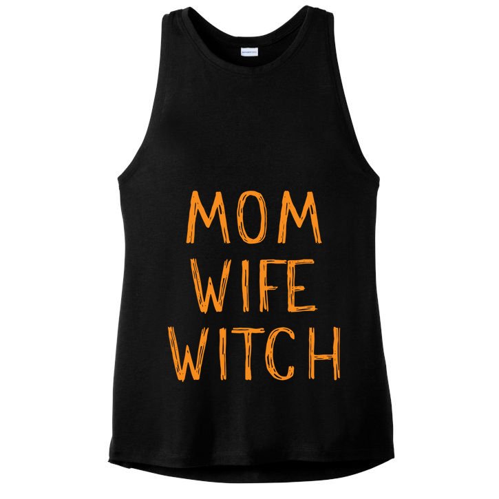 Mom Wife Witch Witchcraft Wiccan Cute Halloween Gift Ladies PosiCharge Tri-Blend Wicking Tank