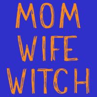 Mom Wife Witch Witchcraft Wiccan Cute Halloween Gift V-Neck T-Shirt