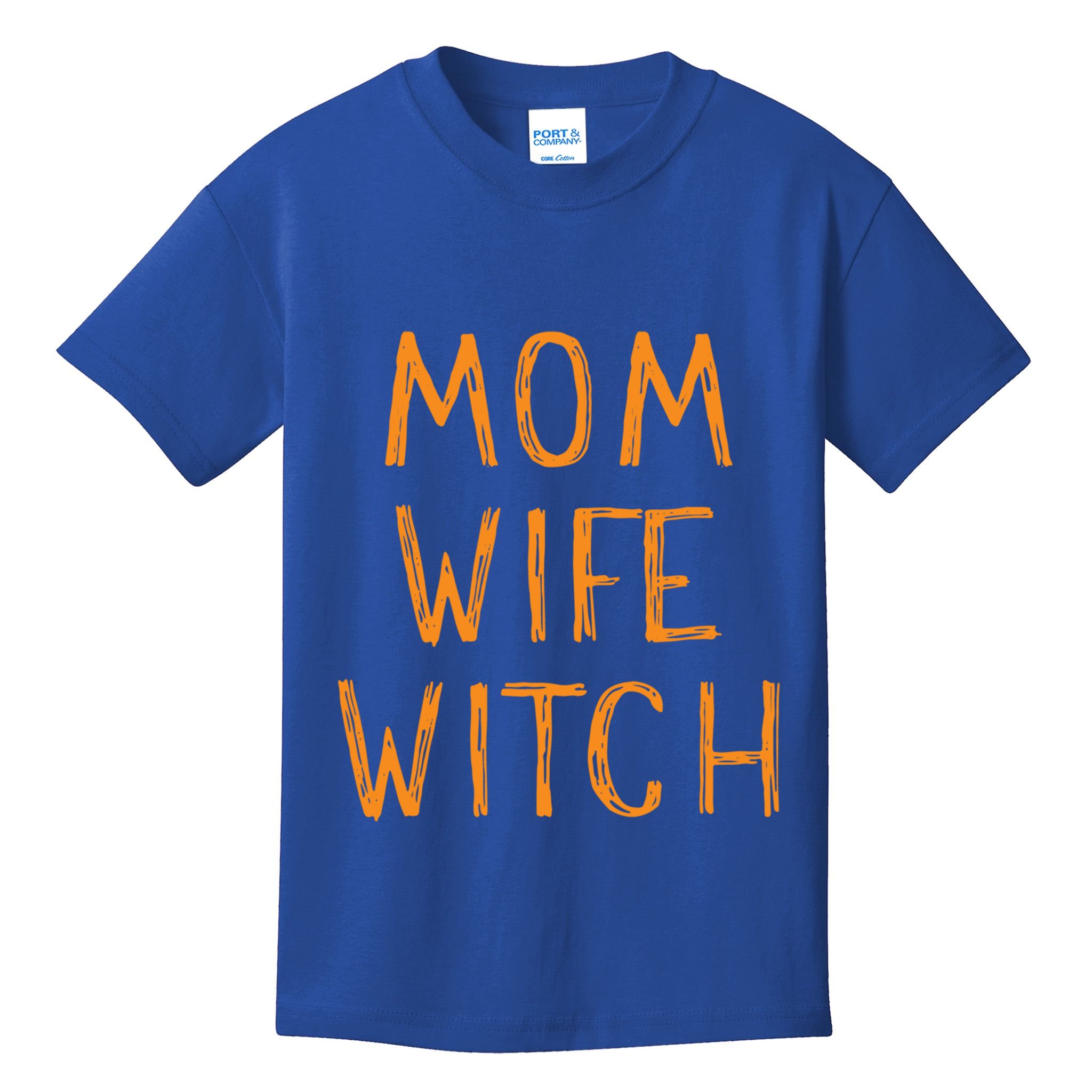 Mom Wife Witch Witchcraft Wiccan Cute Halloween Gift Kids T-Shirt