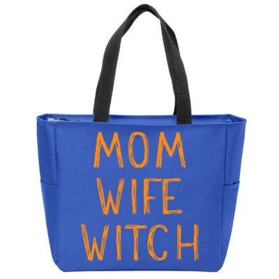 Mom Wife Witch Witchcraft Wiccan Cute Halloween Gift Zip Tote Bag