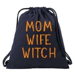 Mom Wife Witch Witchcraft Wiccan Cute Halloween Gift Drawstring Bag