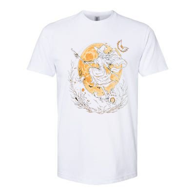 Moon Witch Witchcraft Halloween Gift Softstyle® CVC T-Shirt