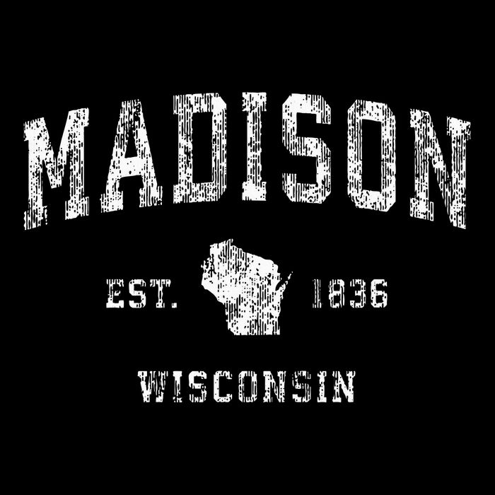 Madison Wisconsin Wi Vintage Athletic Sports Design Poster