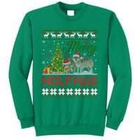 Merry Wolfmas Wolf Christmas Tree Funny Animal Lovers Xmas Sweatshirt