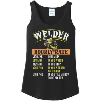 Metal Worker Welding MIG Welder Funny Welder Hourly Rate Ladies Essential Tank