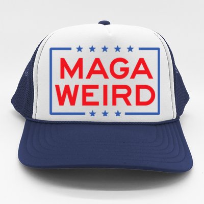 Maga Weird Weird Like Trump Weird 2024 Trump Vance 2024 Trucker Hat