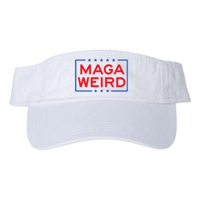 Maga Weird Weird Like Trump Weird 2024 Trump Vance 2024 Valucap Bio-Washed Visor