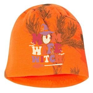 Mom Wife Witch Funny Trick Or Treat Halloween Groovy Retro Cute Gift Kati - Camo Knit Beanie