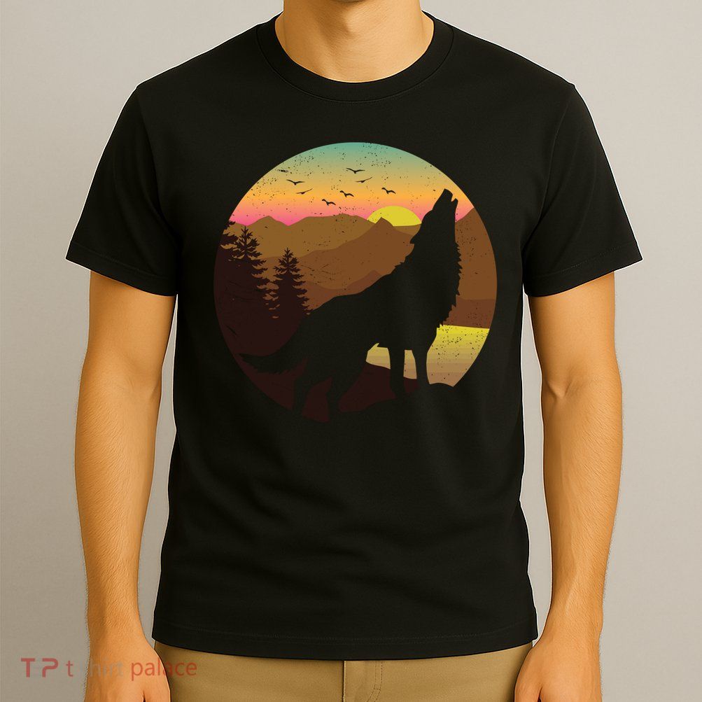 Mountain Wilderness Wolf Survives Gift Design Gift T-Shirt