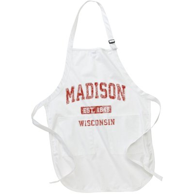 Madison Wisconsin Wi Vintage Athletic Sports Apron