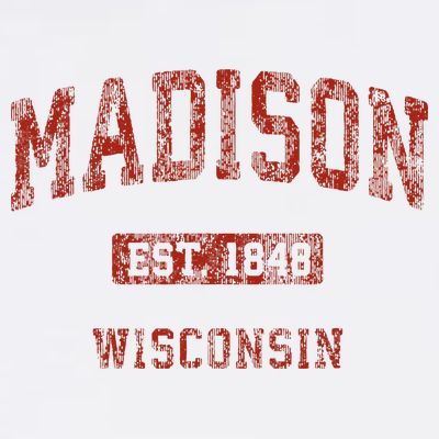 Madison Wisconsin Wi Vintage Athletic Sports T-Shirt