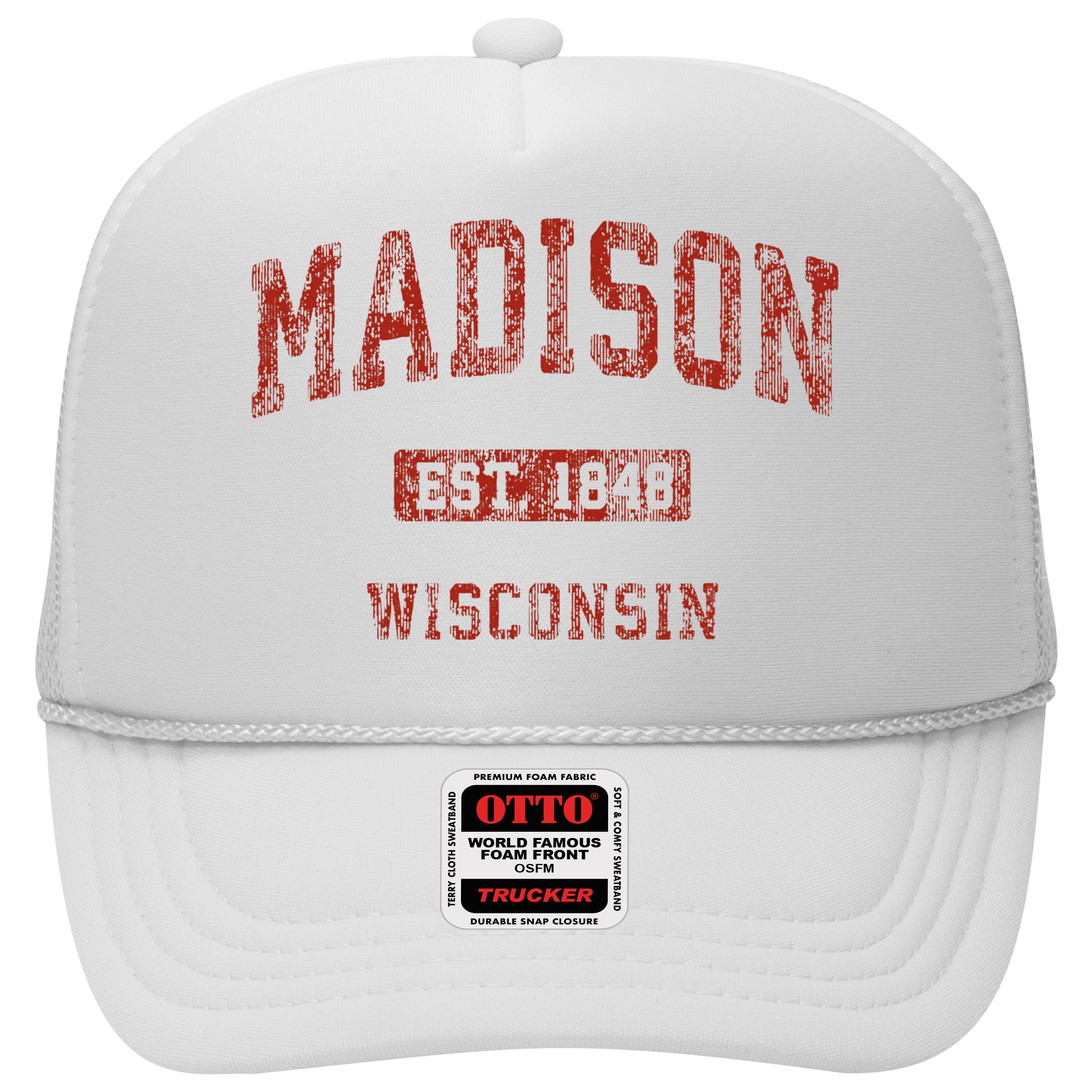 Madison Wisconsin Wi Vintage Athletic Sports Hat