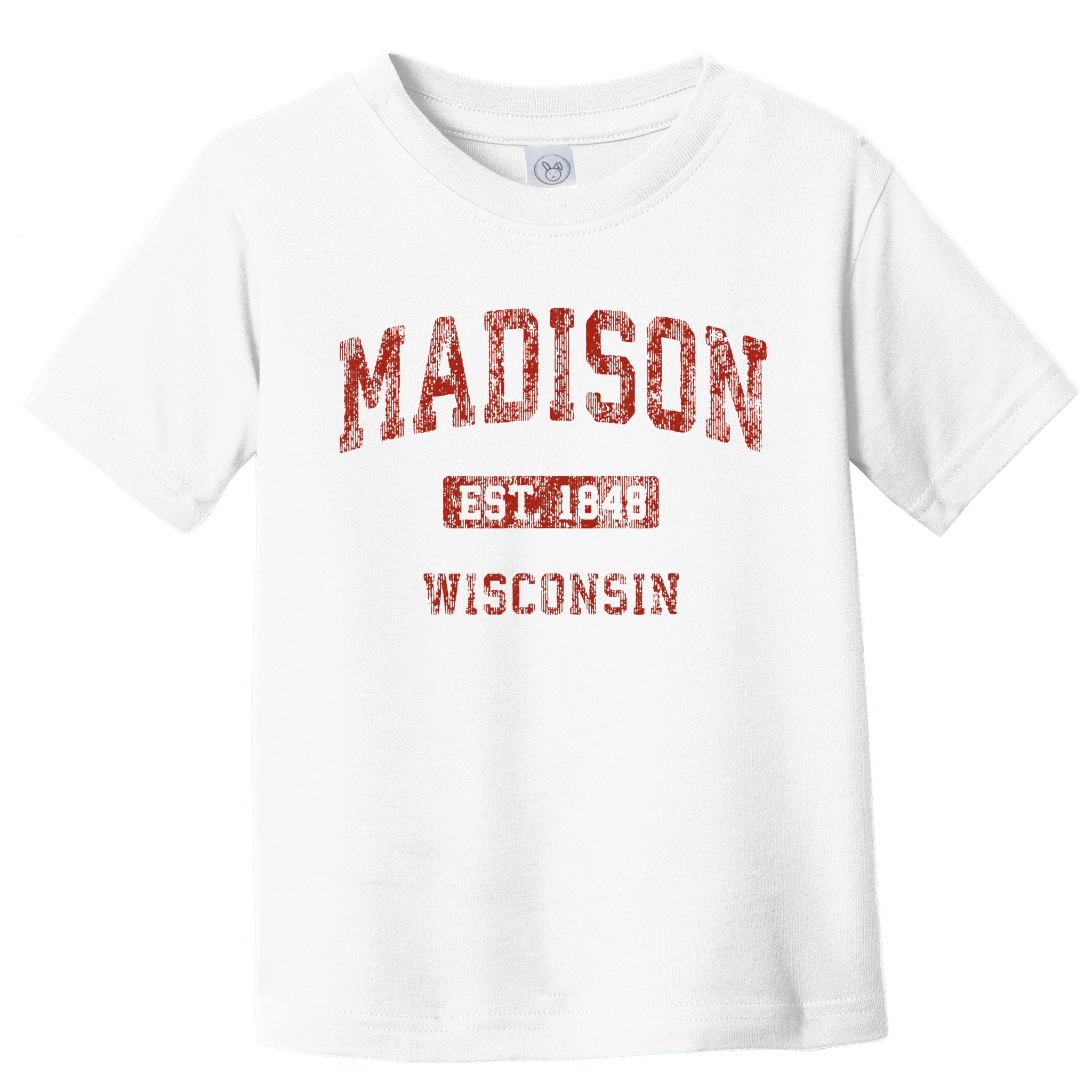 Madison Wisconsin Wi Vintage Athletic Sports Toddler T-Shirt