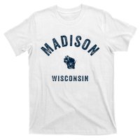 Madison Wisconsin Wi Vintage 70s Sports Design T-Shirt