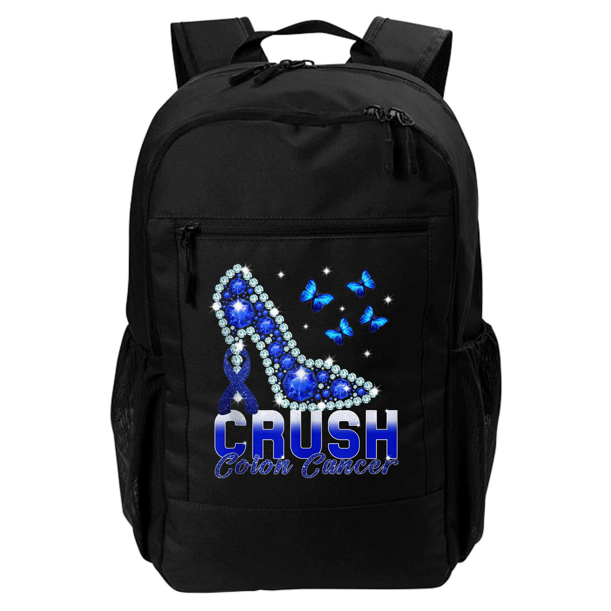 March We Wear Blue Crush Colon Cancer Awareness Month Backpack