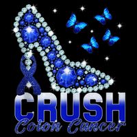 March We Wear Blue Crush Colon Cancer Awareness Month Backpack