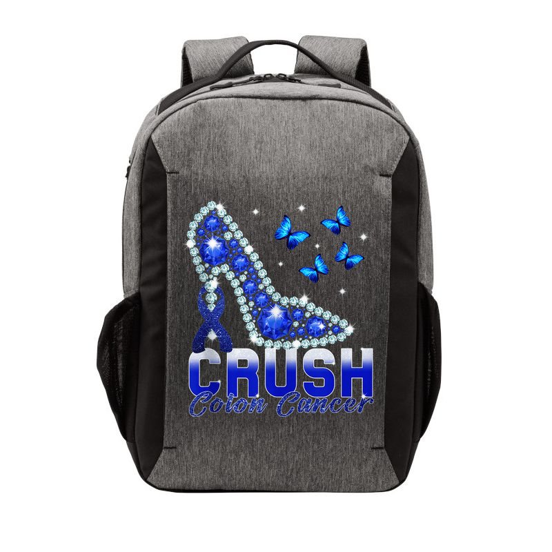 March We Wear Blue Crush Colon Cancer Awareness Month Vector Backpack