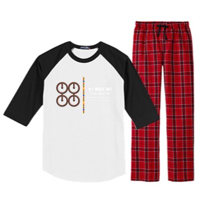 Me Ware Wo Adinkra Ghana Symbols I Shall Marry You Gift Raglan Sleeve Pajama Set