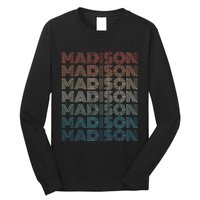 Madison Wi Wisconsin Vintage Long Sleeve Shirt