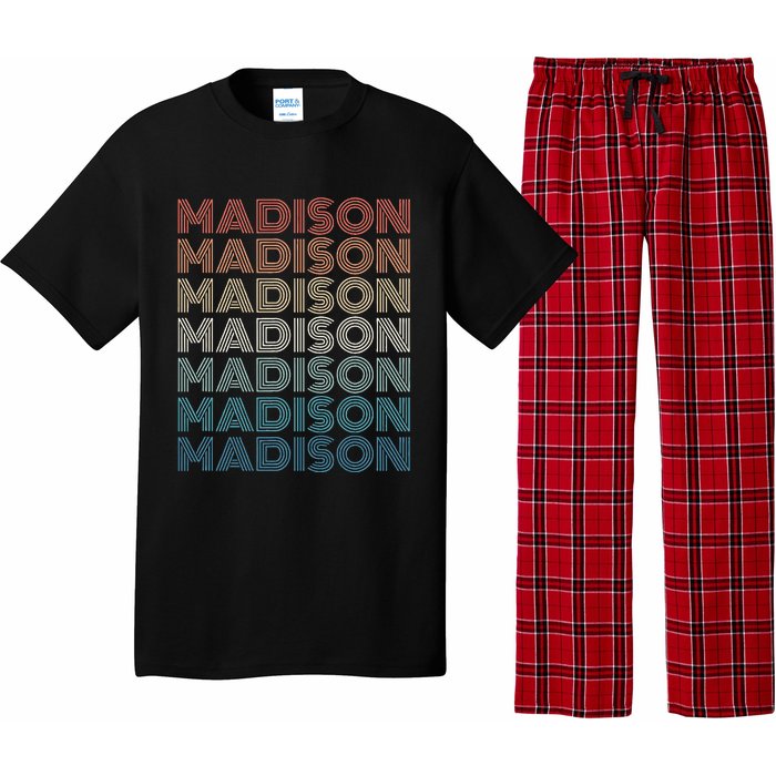 Madison Wi Wisconsin Vintage Pajama Set