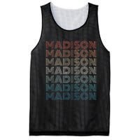 Madison Wi Wisconsin Vintage Mesh Reversible Basketball Jersey Tank