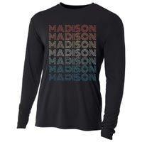 Madison Wi Wisconsin Vintage Cooling Performance Long Sleeve Crew