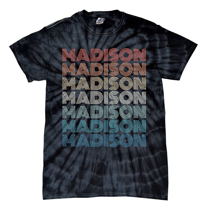 Madison Wi Wisconsin Vintage Tie-Dye T-Shirt