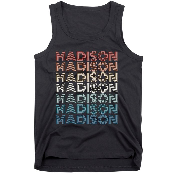 Madison Wi Wisconsin Vintage Tank Top