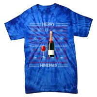 Merry Winemas Wine Lover Bottle Xmas Ing Ugly Christmas Funny Gift Tie-Dye T-Shirt