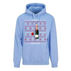 Merry Winemas Wine Lover Bottle Xmas Ing Ugly Christmas Funny Gift Unisex Surf Hoodie