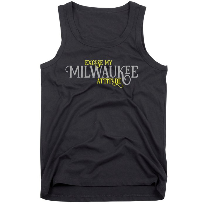 Milwaukee Wi Wisconsin Funny Proud City Hometown Vintage Tank Top