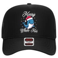 Merry Whalemas Whale With Santa Hat Orcas Christmas Puns Tank Top High Crown Mesh Back Trucker Hat