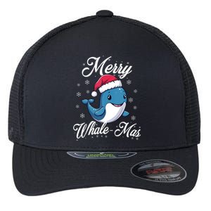 Merry Whalemas Whale With Santa Hat Orcas Christmas Puns Tank Top Flexfit Unipanel Trucker Cap