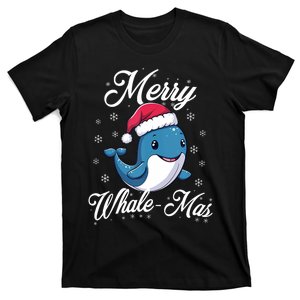 Merry Whalemas Whale With Santa Hat Orcas Christmas Puns Tank Top T-Shirt